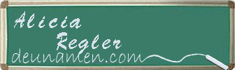Alicia Regler Visitenkarte